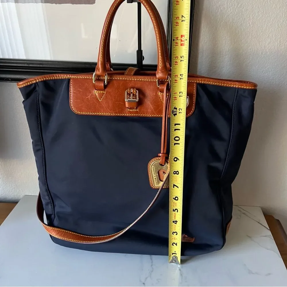 Dooney & Bourke Editors Satchel Navy Blue